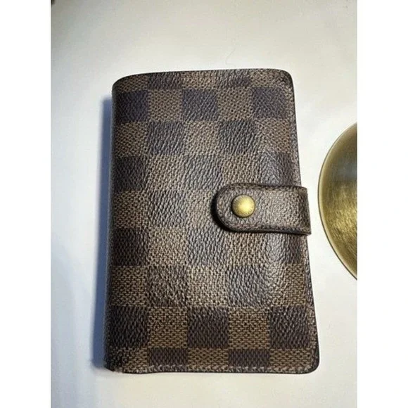 Vintage Louis Vuitton Damier Ebene Porte-Monnaie Viennois French Purse Wallet - Picture 4 of 16